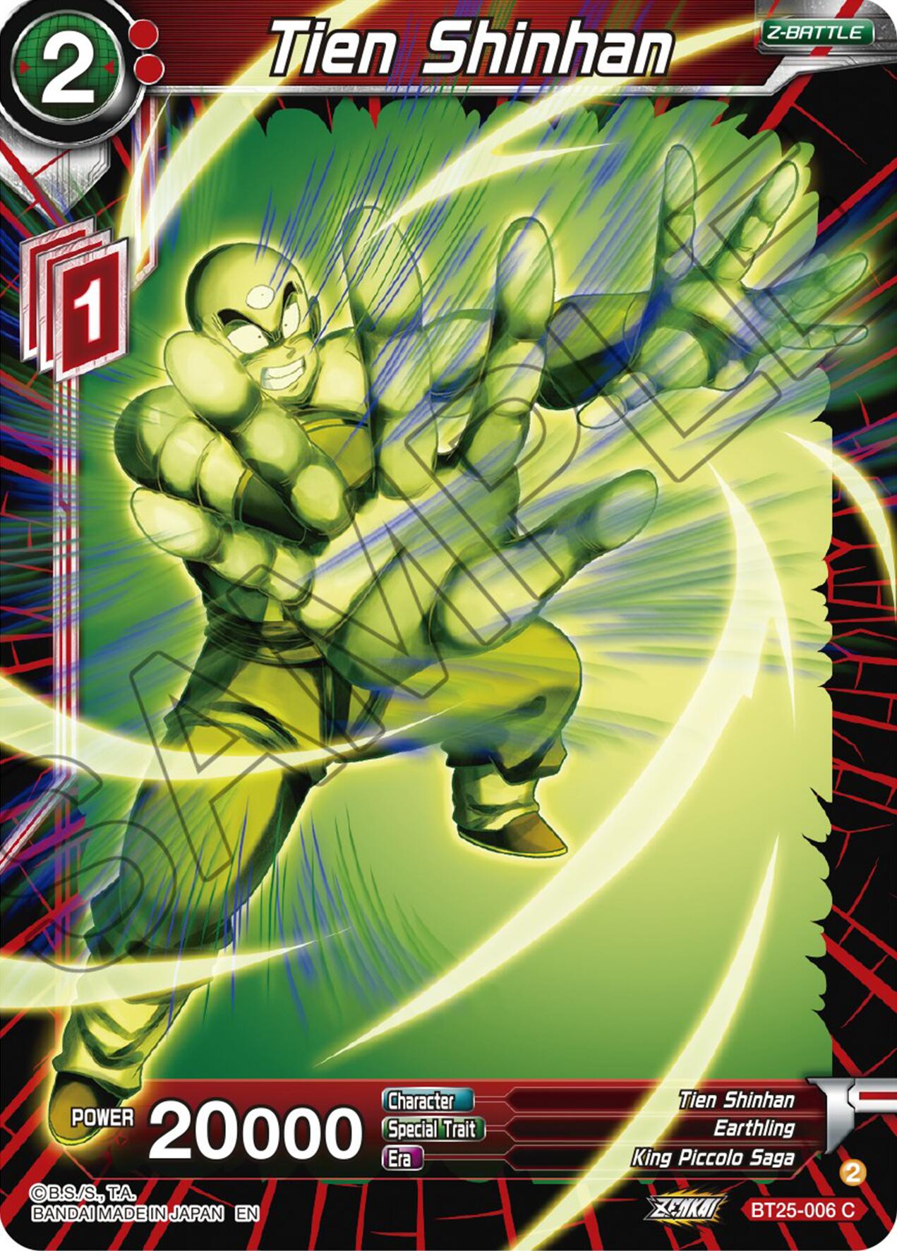 Tien Shinhan (BT25-006) [Legend of the Dragon Balls] | Enigma On Main