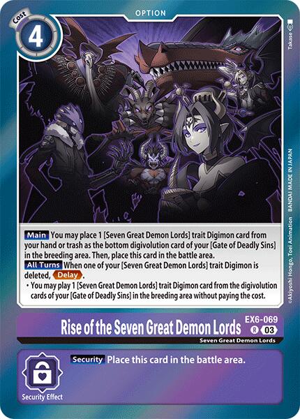 Rise of the Seven Great Demon Lords [EX6-069] [Infernal Ascension] | Enigma On Main