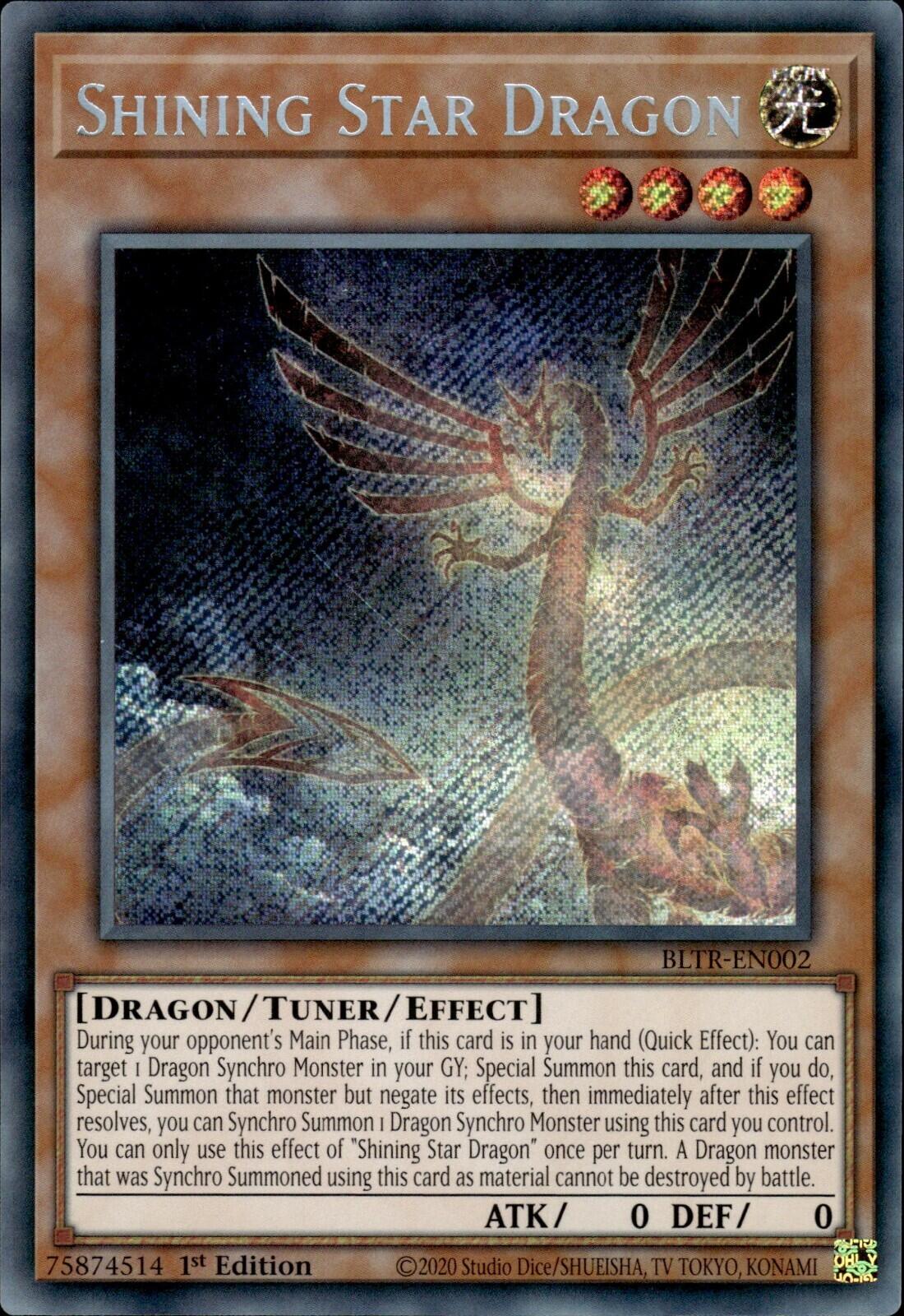 Shining Star Dragon [BLTR-EN002] Secret Rare | Enigma On Main