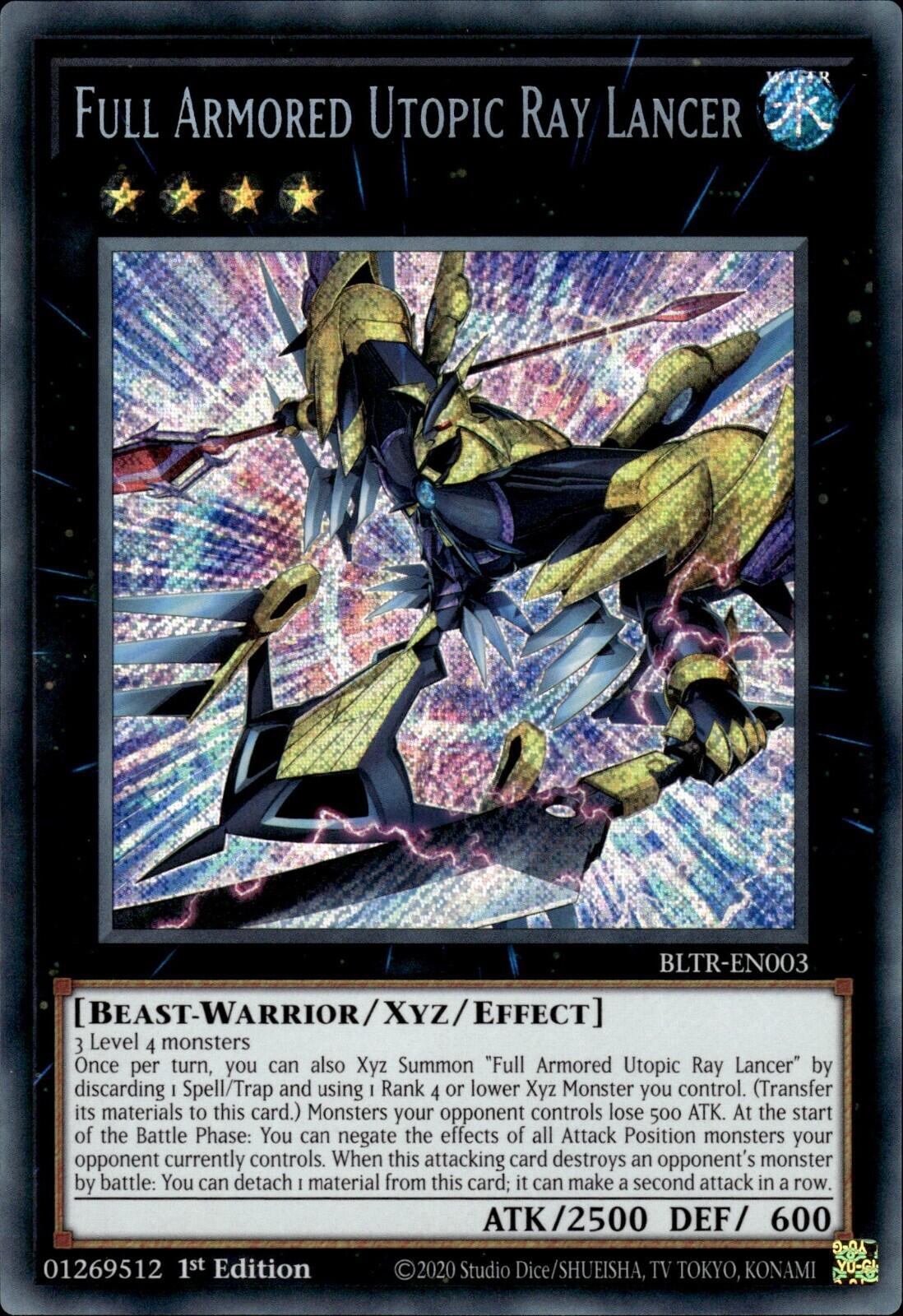 Full Armored Utopic Ray Lancer [BLTR-EN003] Secret Rare | Enigma On Main