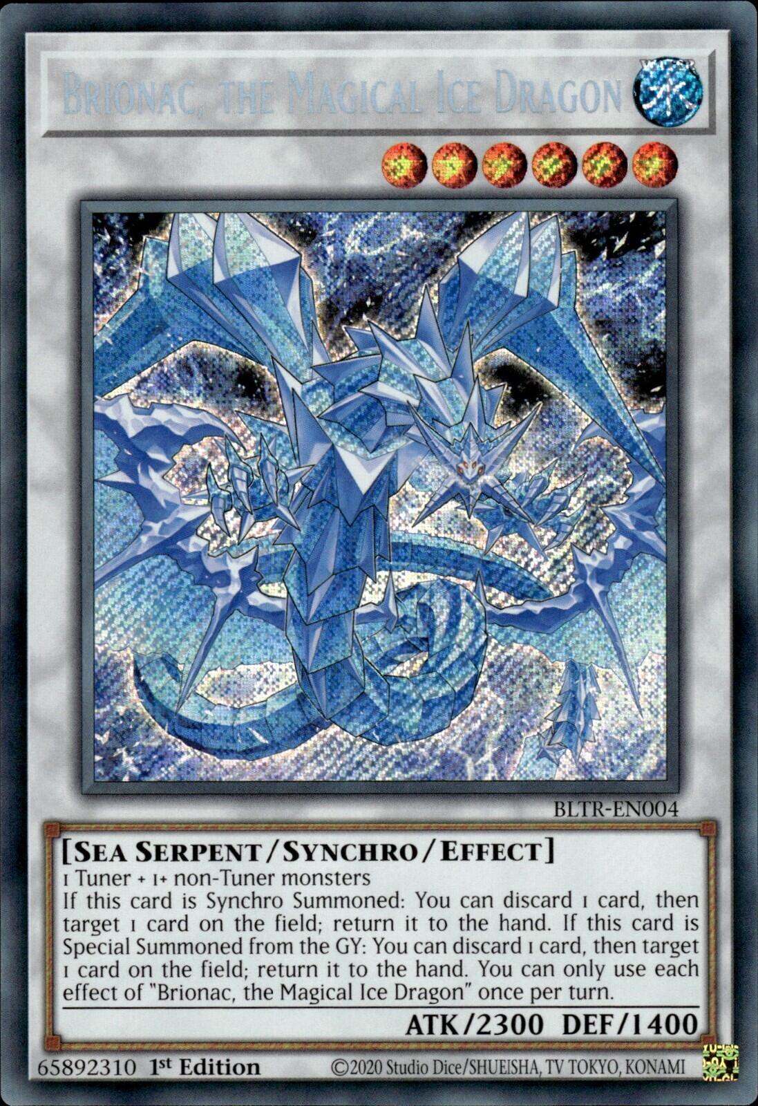 Brionac, the Magical Ice Dragon [BLTR-EN004] Secret Rare | Enigma On Main