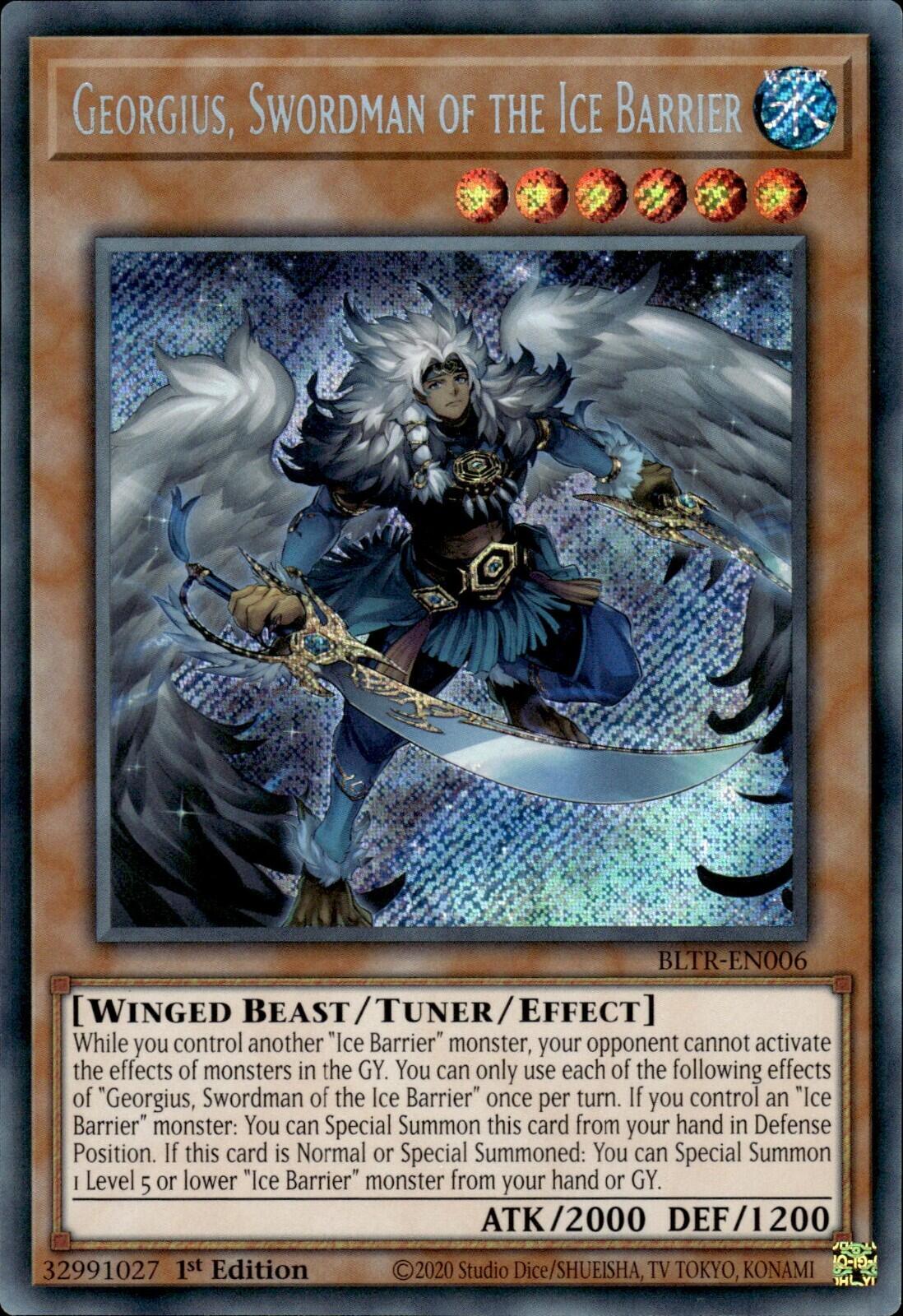 Georgius, Swordman of the Ice Barrier [BLTR-EN006] Secret Rare | Enigma On Main