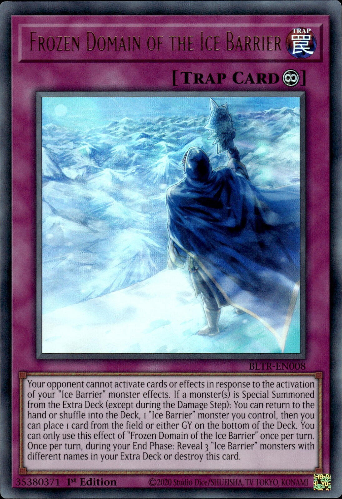 Frozen Domain of the Ice Barrier [BLTR-EN008] Ultra Rare | Enigma On Main