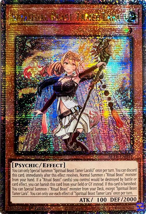 Spiritual Beast Tamer Lara (Quarter Century Secret Rare) [BLTR-EN017] Quarter Century Secret Rare | Enigma On Main