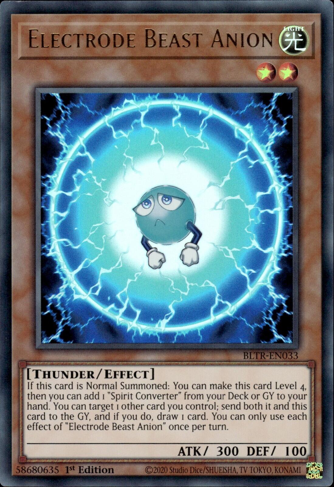 Electrode Beast Anion [BLTR-EN033] Ultra Rare | Enigma On Main