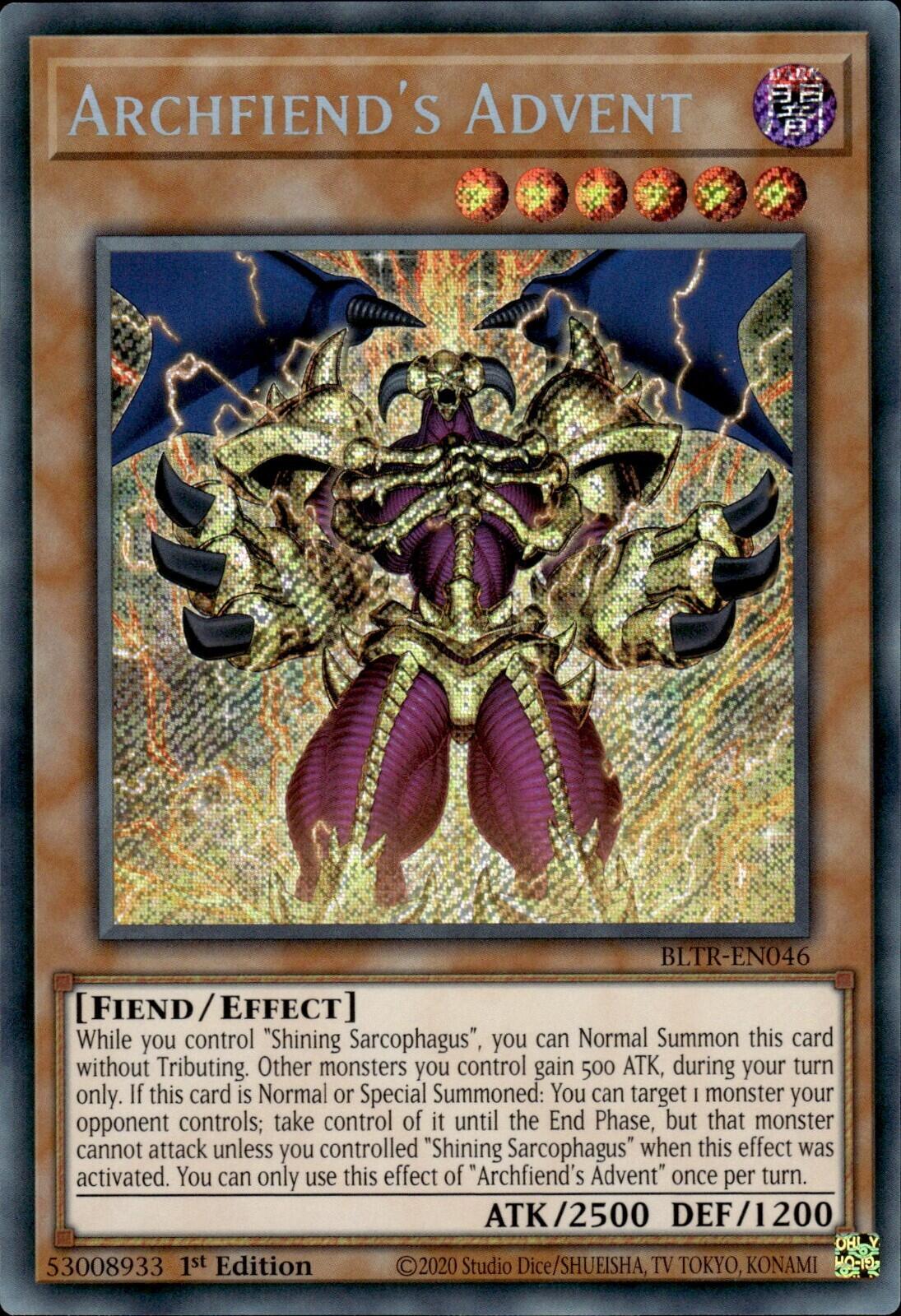 Archfiend's Advent [BLTR-EN046] Secret Rare | Enigma On Main