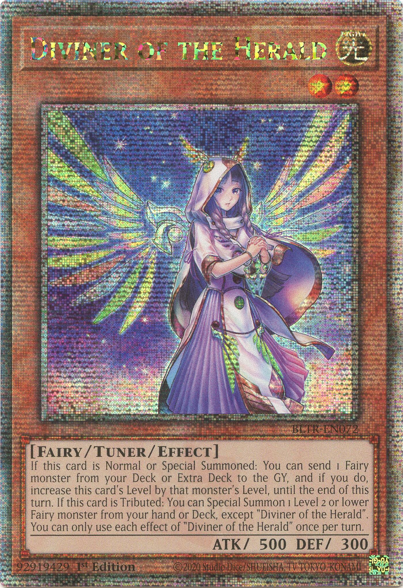 Diviner of the Herald (Quarter Century Secret Rare) [BLTR-EN072] Quarter Century Secret Rare | Enigma On Main