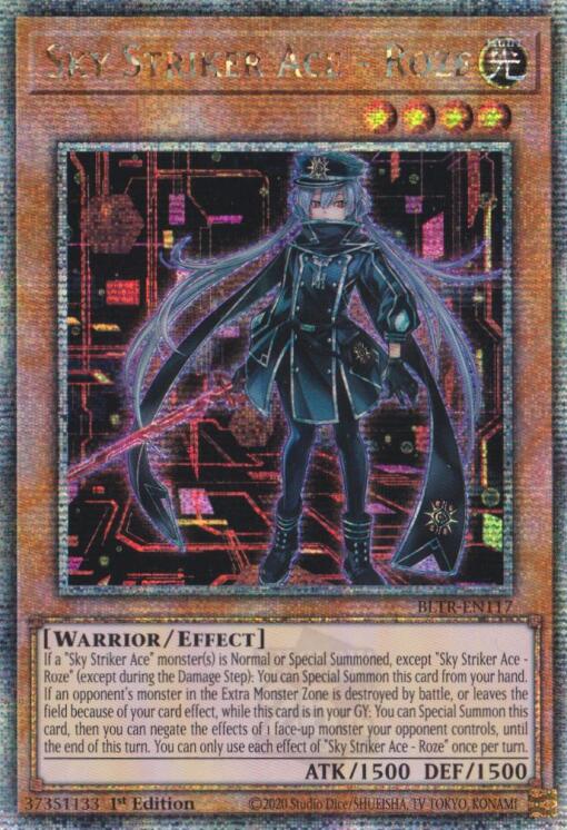 Sky Striker Ace - Roze (Alternate Art) (Quarter Century Secret Rare) [BLTR-EN117] Quarter Century Secret Rare | Enigma On Main