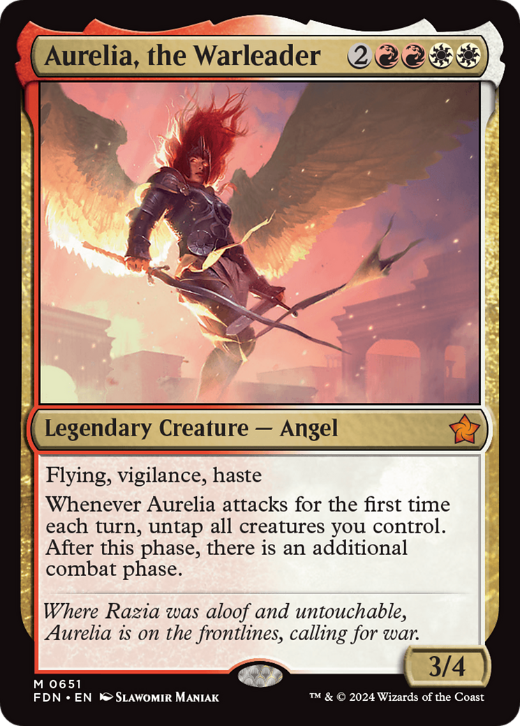 Aurelia, the Warleader [Foundations] | Enigma On Main