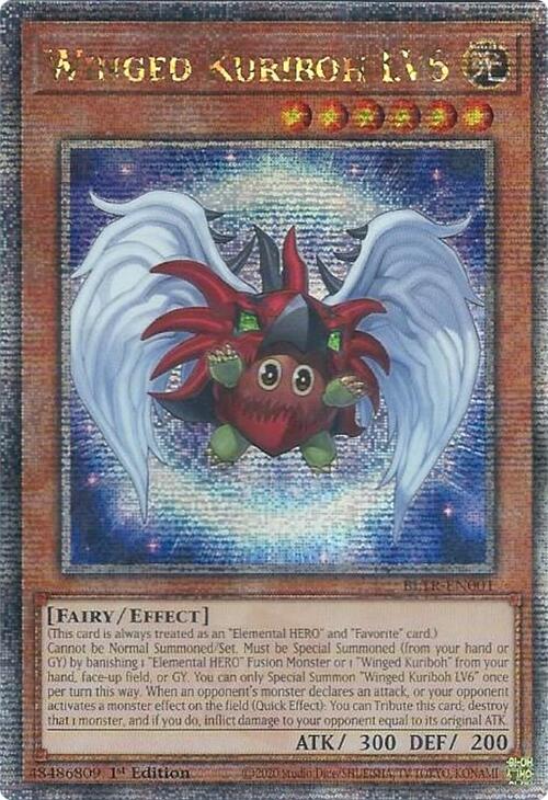 Winged Kuriboh LV6 (Quarter Century Secret Rare) [BLTR-EN001] Quarter Century Secret Rare | Enigma On Main