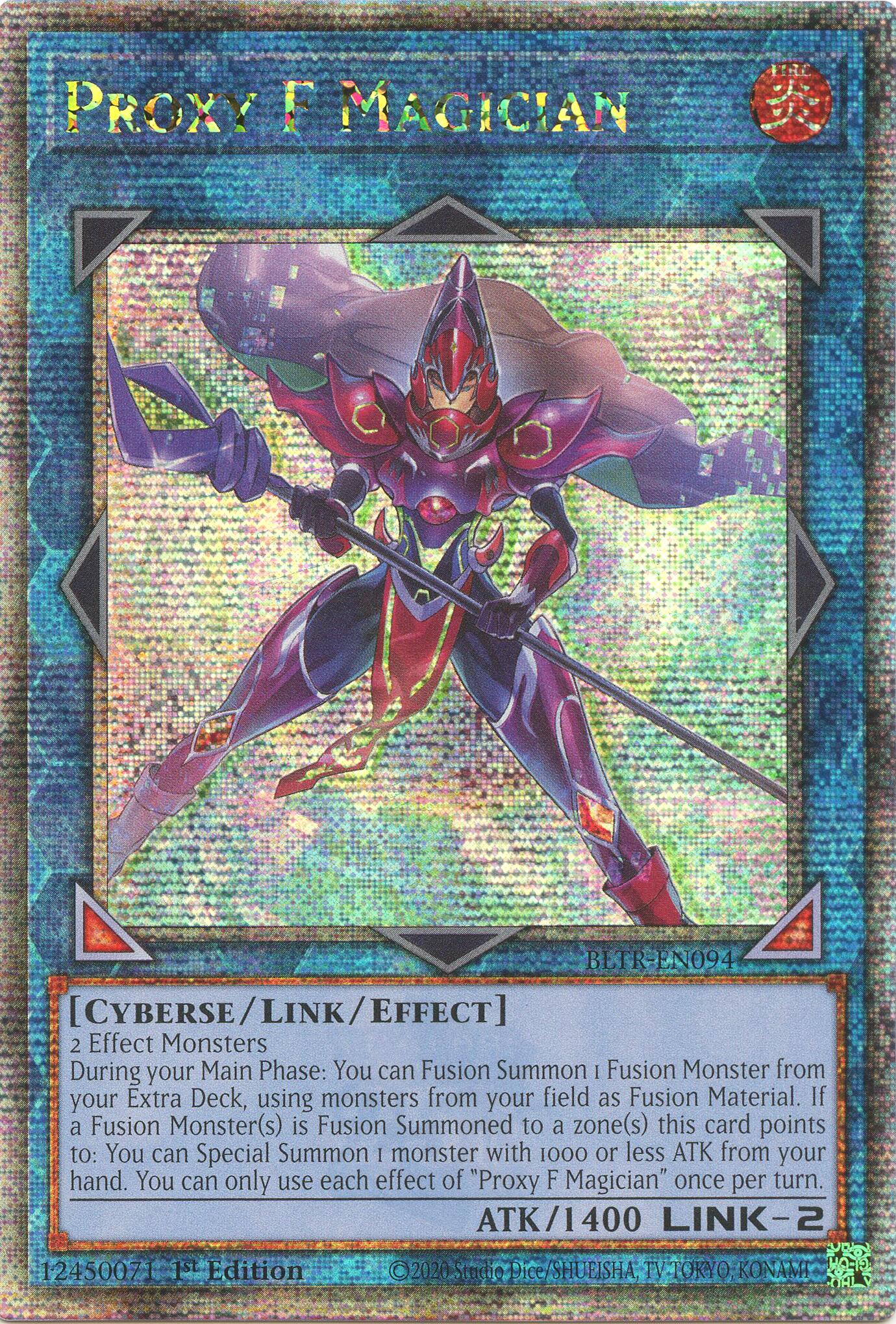 Proxy F Magician (Quarter Century Secret Rare) [BLTR-EN094] Quarter Century Secret Rare | Enigma On Main