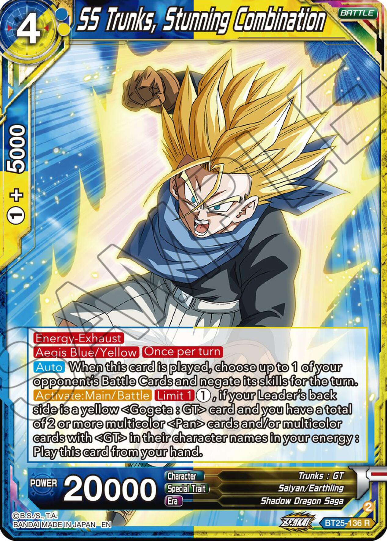 SS Trunks, Stunning Combination (BT25-136) [Legend of the Dragon Balls] | Enigma On Main