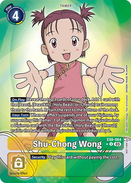 Shu-Chong Wong [EX6-064] (Box Promotion Pack: Infernal Ascension) [Infernal Ascension] | Enigma On Main