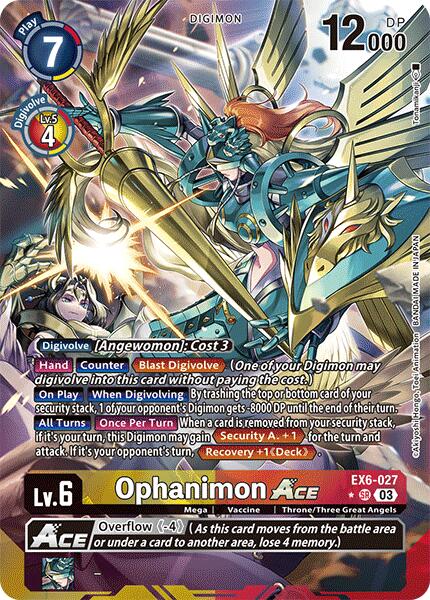 Ophanimon ACE [EX6-027] (Alternate Art) [Infernal Ascension] | Enigma On Main