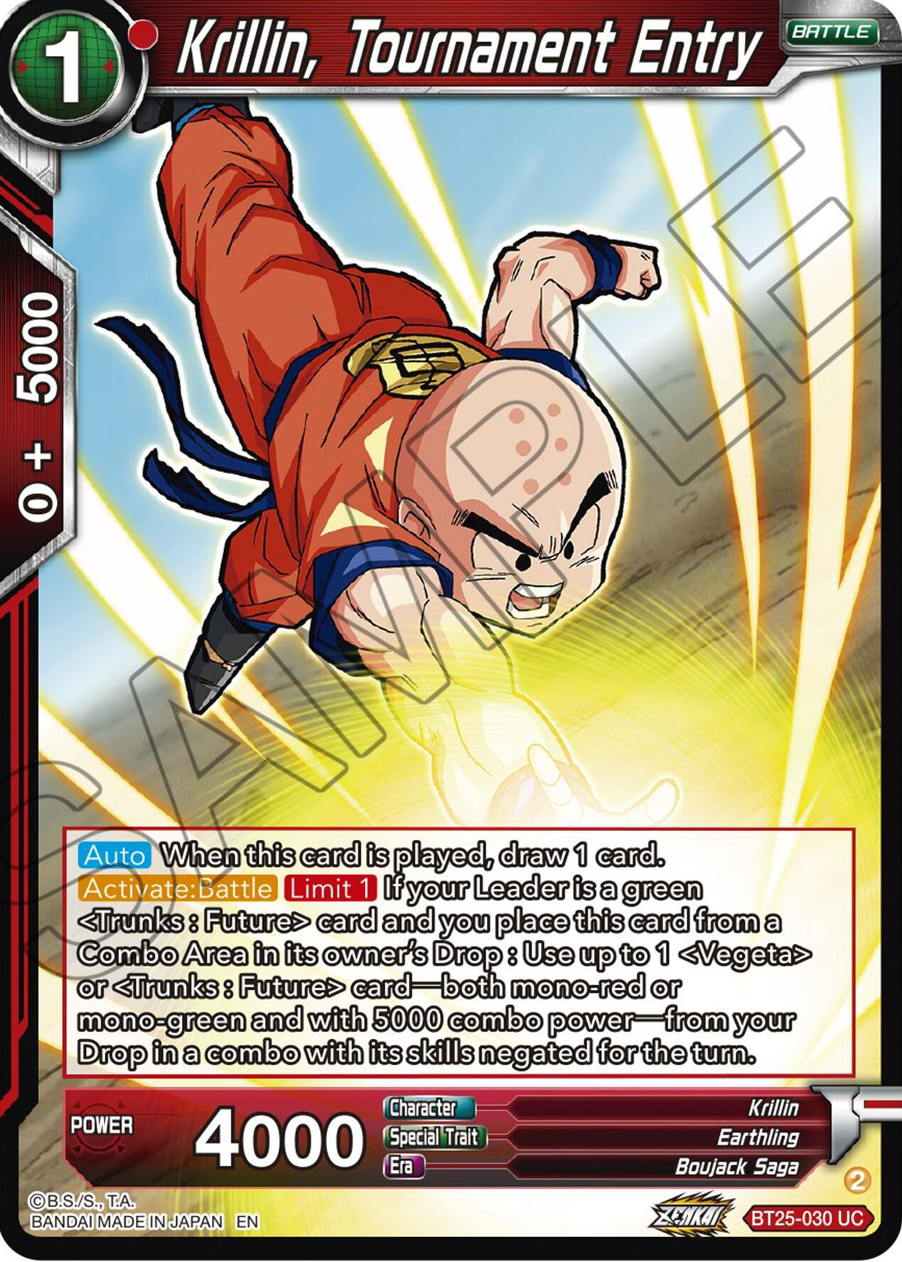 Krillin, Tournament Entry (BT25-030) [Legend of the Dragon Balls] | Enigma On Main