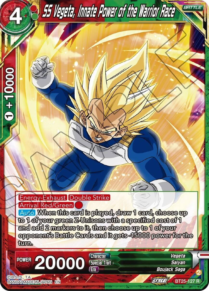 SS Vegeta, Innate Power of the Warrior Race (BT25-127) [Legend of the Dragon Balls] | Enigma On Main