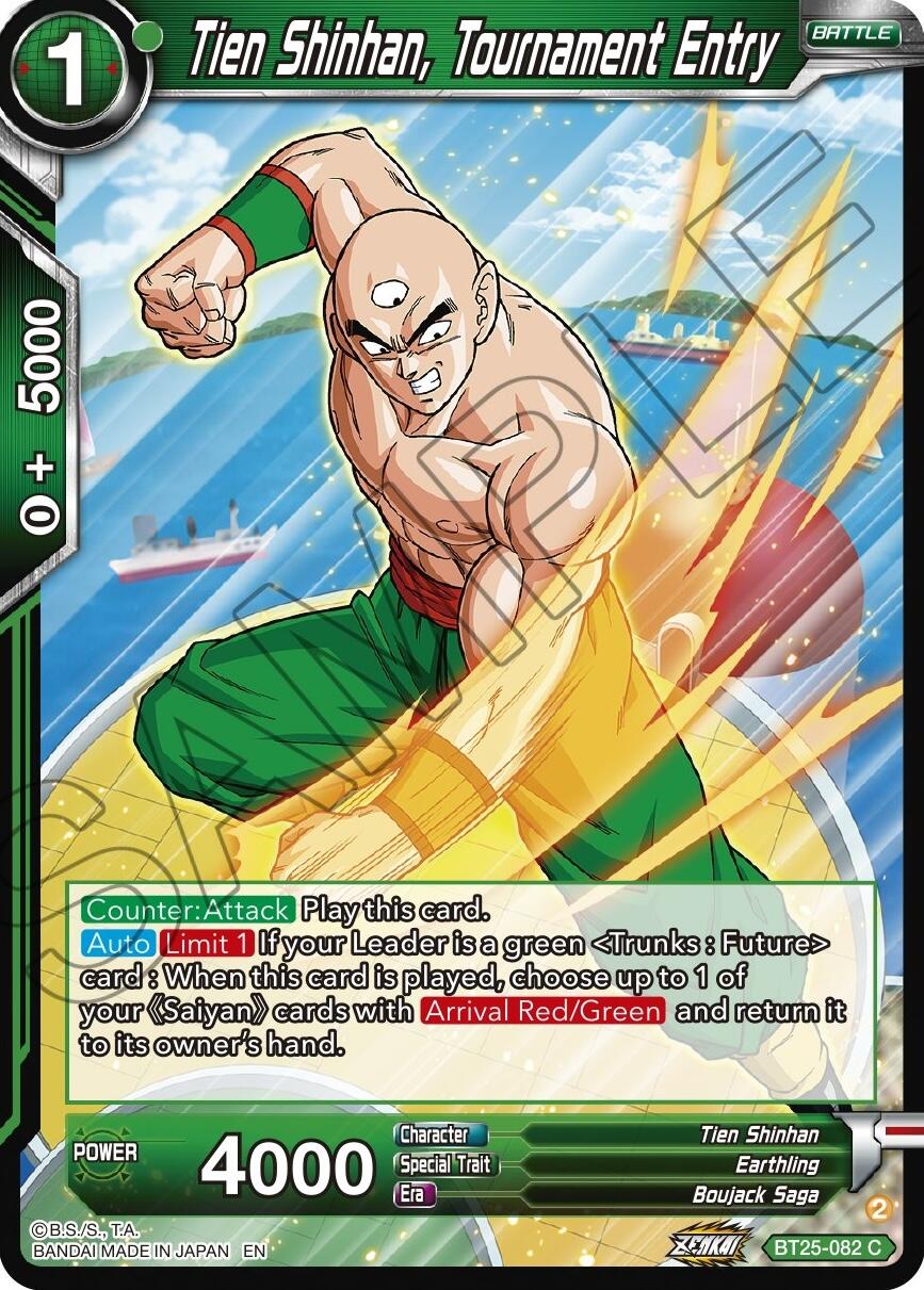 Tien Shinhan, Tournament Entry (BT25-082) [Legend of the Dragon Balls] | Enigma On Main