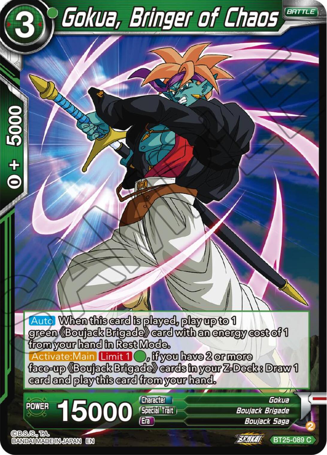 Gokua, Bringer of Chaos (BT25-089) [Legend of the Dragon Balls] | Enigma On Main