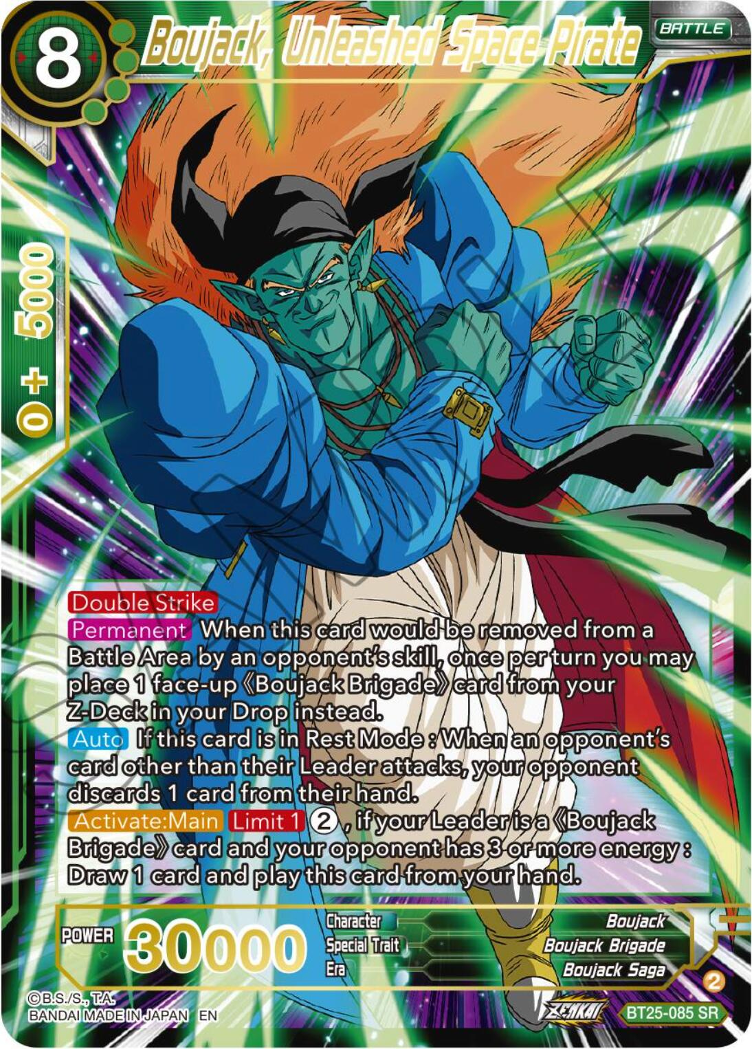 Boujack, Unleashed Space Pirate (BT25-085) [Legend of the Dragon Balls] | Enigma On Main