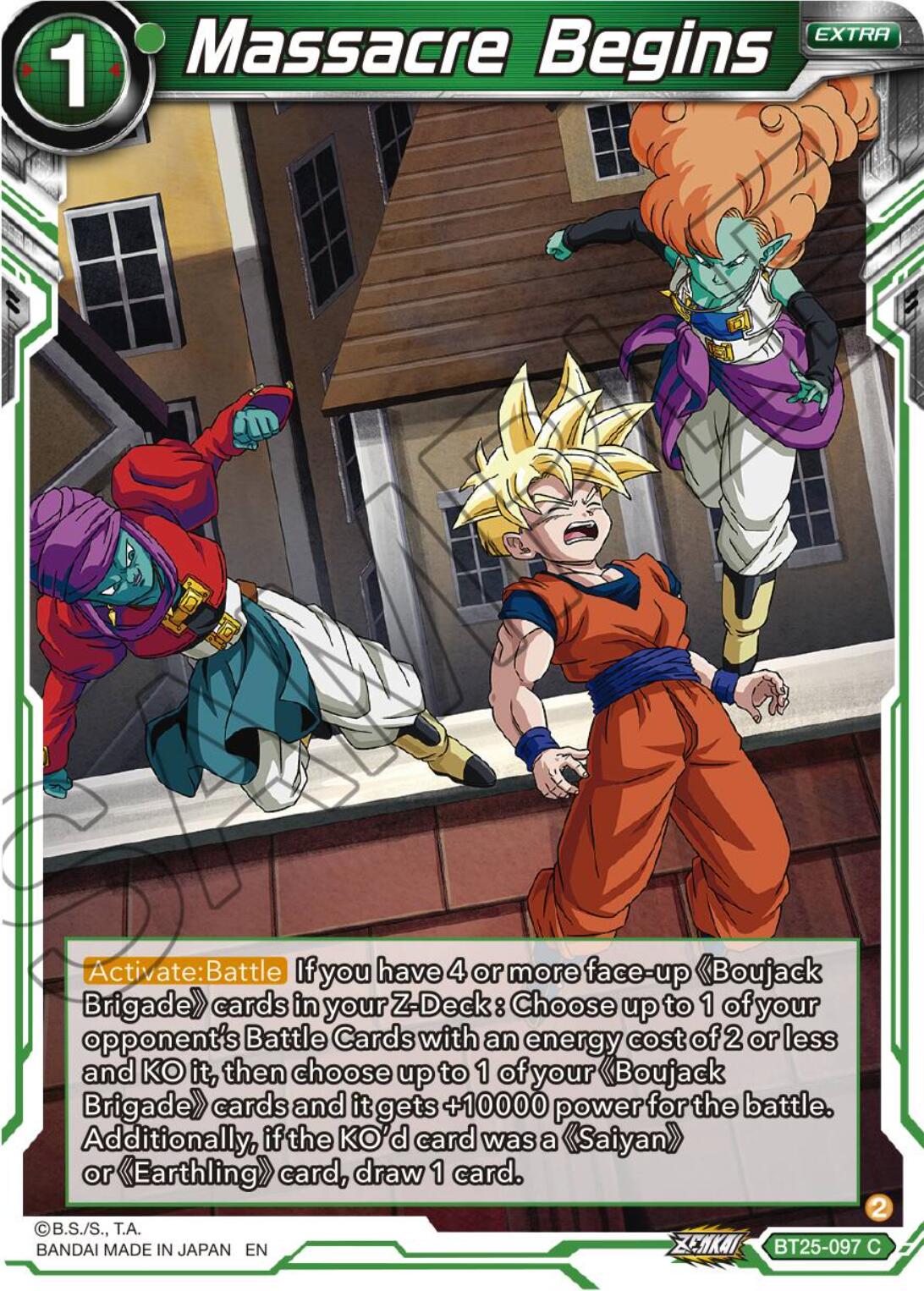 Massacre Begins (BT25-097) [Legend of the Dragon Balls] | Enigma On Main