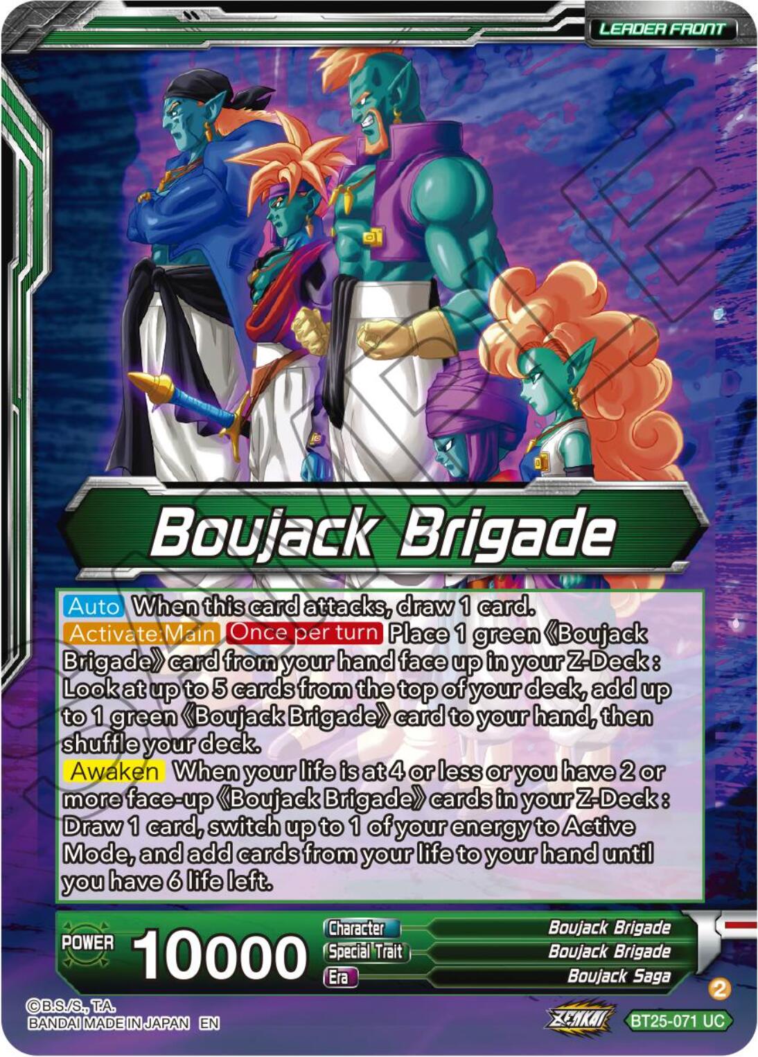 Boujack Brigade // Boujack, Crashing the Tournament (BT25-071) [Legend of the Dragon Balls] | Enigma On Main