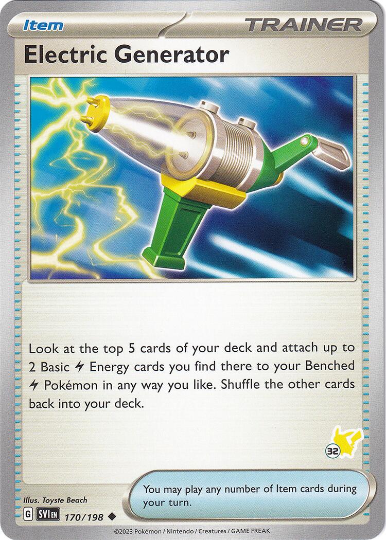 Electric Generator (170/198) (Pikachu Stamp #32) [Battle Academy 2024] | Enigma On Main