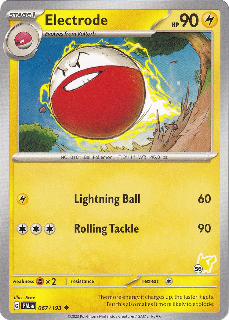 Electrode (067/193) (Pikachu Stamp #56) [Battle Academy 2024] | Enigma On Main