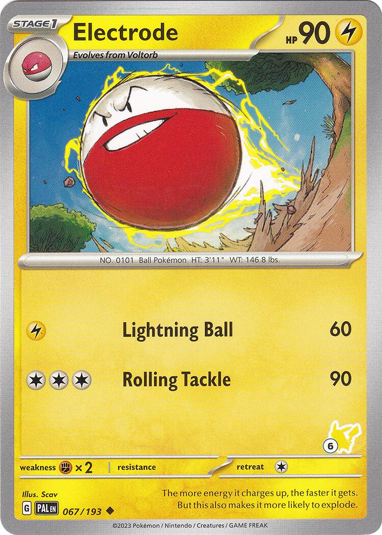 Electrode (067/193) (Pikachu Stamp #6) [Battle Academy 2024] | Enigma On Main