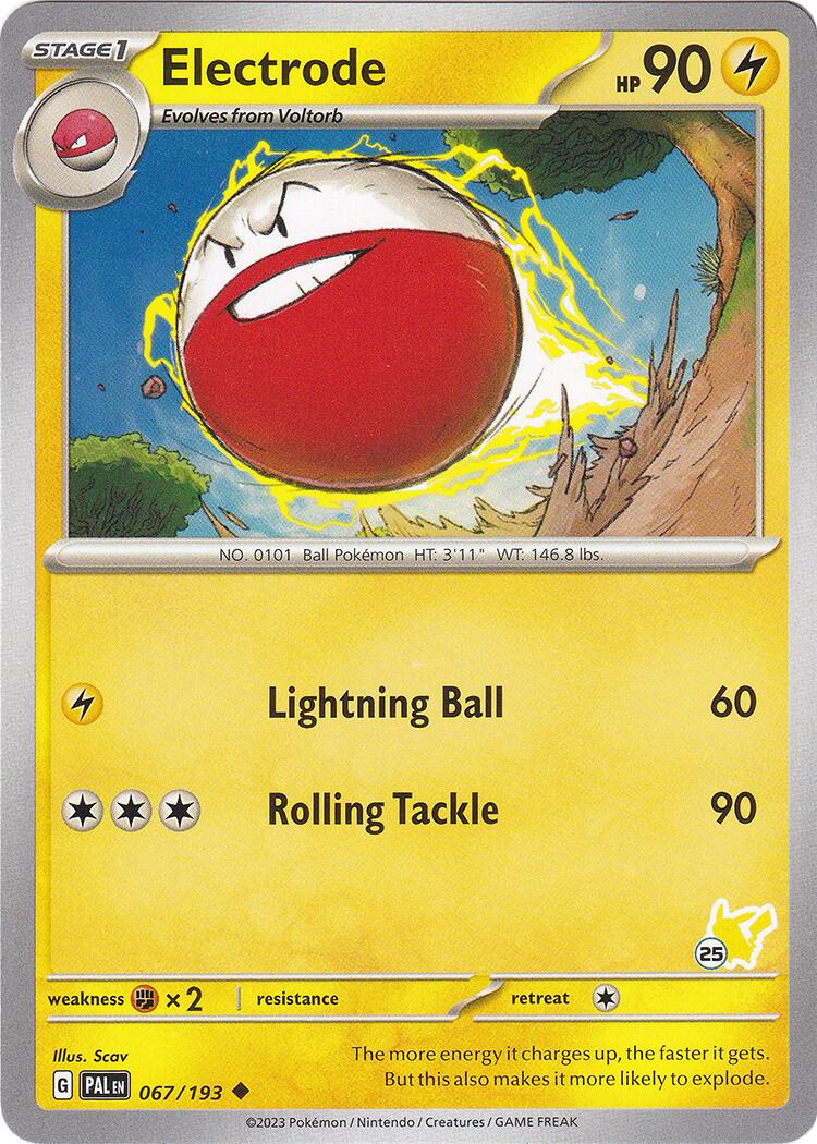 Electrode (067/193) (Pikachu Stamp #25) [Battle Academy 2024] | Enigma On Main