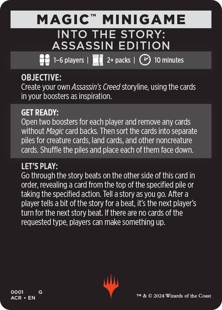 Into The Story: Assassin Edition (Magic Minigame) [Assassin's Creed Minigame] | Enigma On Main