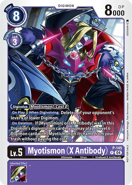 Myotismon (X Antibody) [P-145] (Store Tournament 2024 Jul. – Sep. Participation Pack) [Promotional Cards] | Enigma On Main