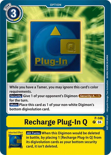 Recharge Plug-In Q [P-146] (Store Tournament 2024 Jul. – Sep. Participation Pack) [Promotional Cards] | Enigma On Main
