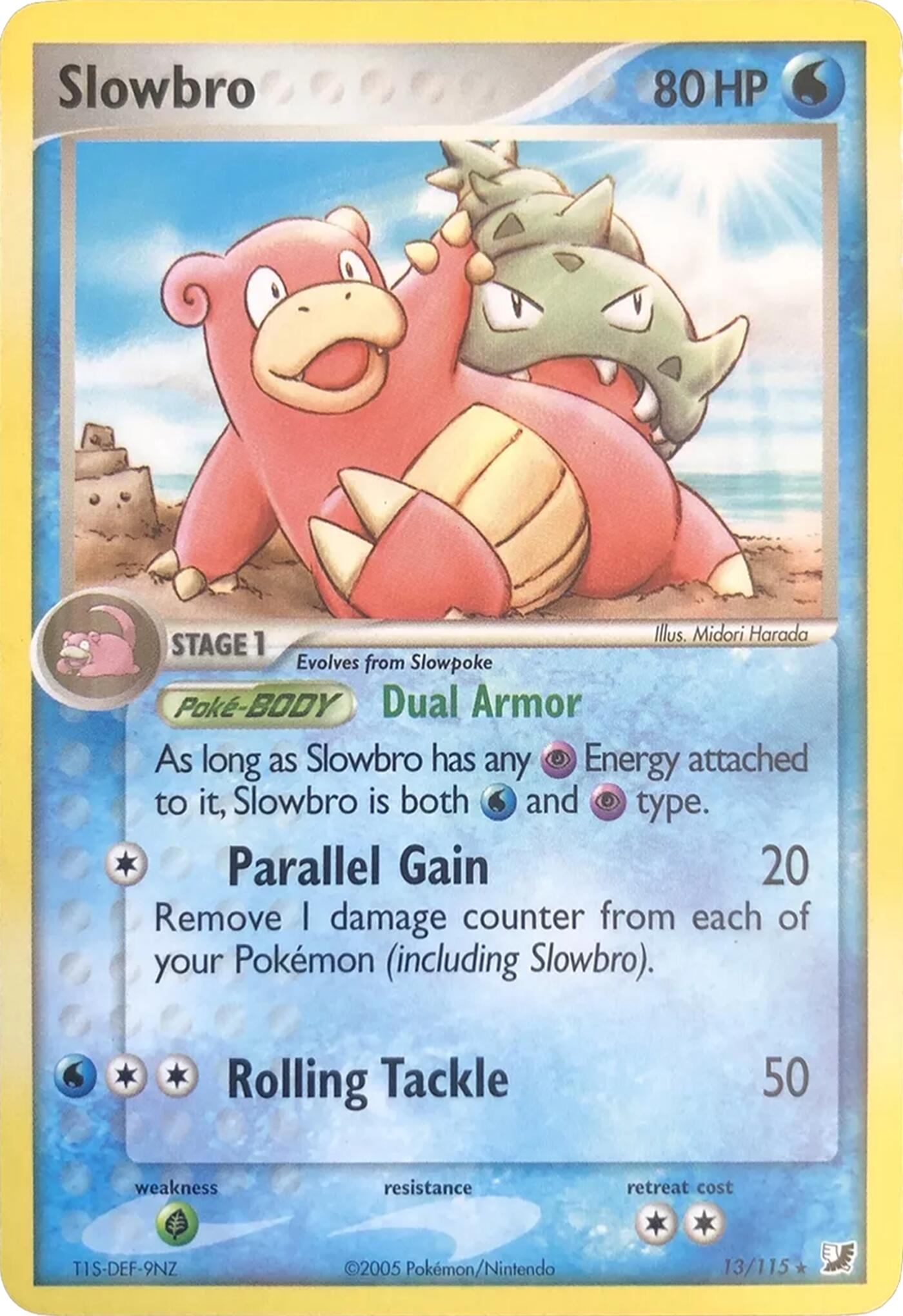 Slowbro (13/115) (Theme Deck Exclusives) [EX: Unseen Forces] | Enigma On Main