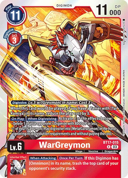 WarGreymon [BT17-015] [Secret Crisis] | Enigma On Main