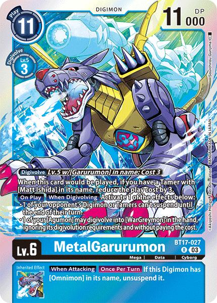 MetalGarurumon [BT17-027] [Secret Crisis] | Enigma On Main