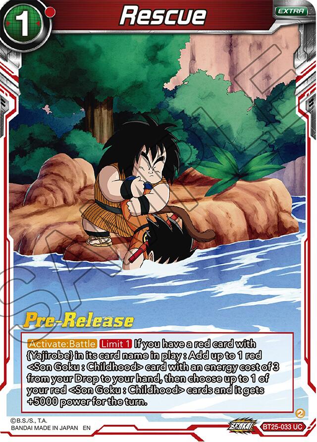 Rescue (BT25-033) [Legend of the Dragon Balls Prerelease Promos] | Enigma On Main
