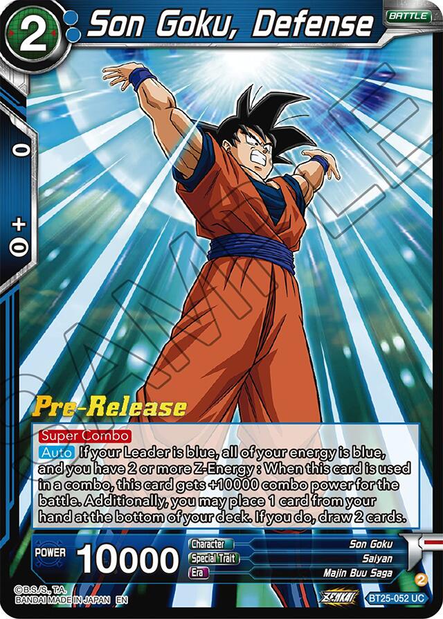 Son Goku, Defense (BT25-052) [Legend of the Dragon Balls Prerelease Promos] | Enigma On Main