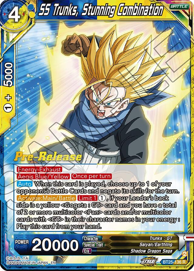 SS Trunks, Stunning Combination (BT25-136) [Legend of the Dragon Balls Prerelease Promos] | Enigma On Main