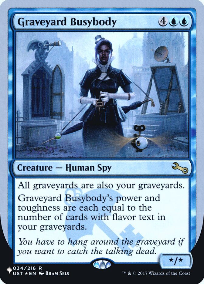 Graveyard Busybody (Unfinity Foil Edition) [The List] | Enigma On Main