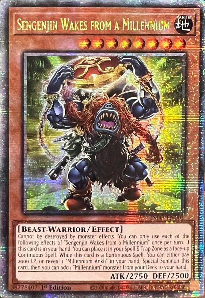 Sengenjin Wakes from a Millennium (Quarter Century Secret Rare) [INFO-EN001] Quarter Century Secret Rare | Enigma On Main