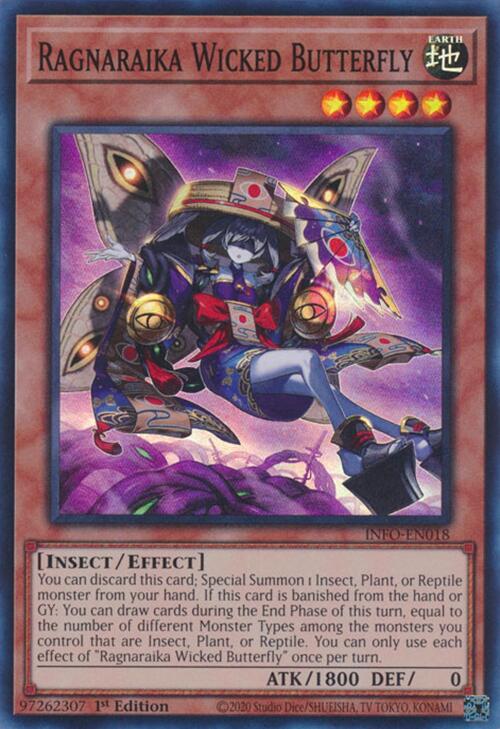 Ragnaraika Wicked Butterfly [INFO-EN018] Super Rare | Enigma On Main