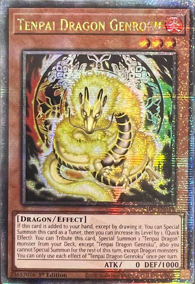 Tenpai Dragon Genroku (Quarter Century Secret Rare) [INFO-EN019] Quarter Century Secret Rare | Enigma On Main