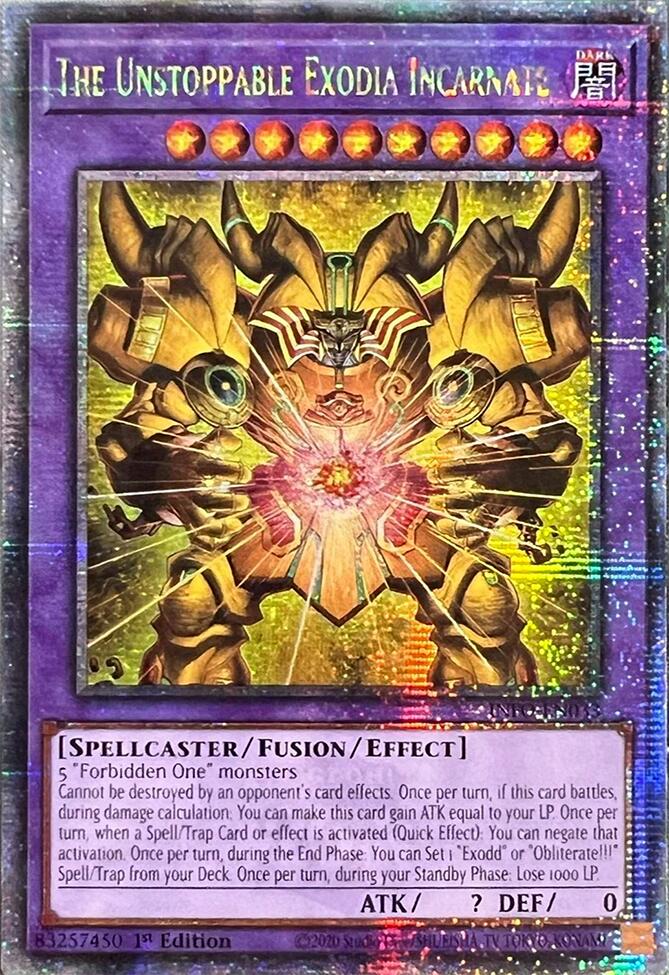 The Unstoppable Exodia Incarnate (Quarter Century Secret Rare) [INFO-EN033] Quarter Century Secret Rare | Enigma On Main