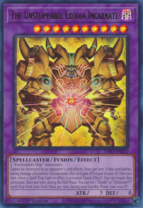 The Unstoppable Exodia Incarnate [INFO-EN033] Ultra Rare | Enigma On Main