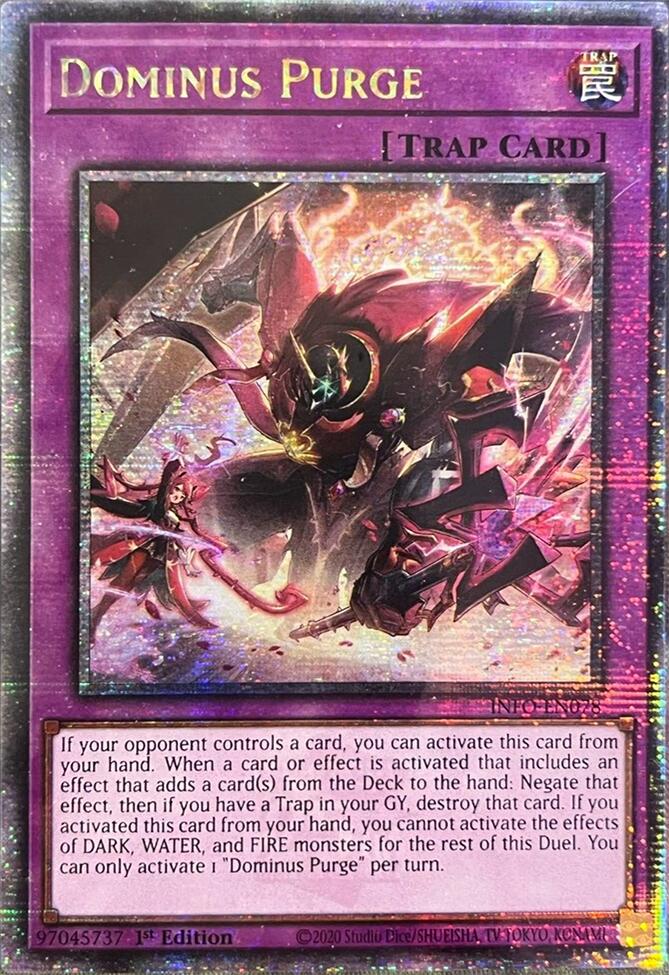 Dominus Purge (Quarter Century Secret Rare) [INFO-EN078] Quarter Century Secret Rare | Enigma On Main