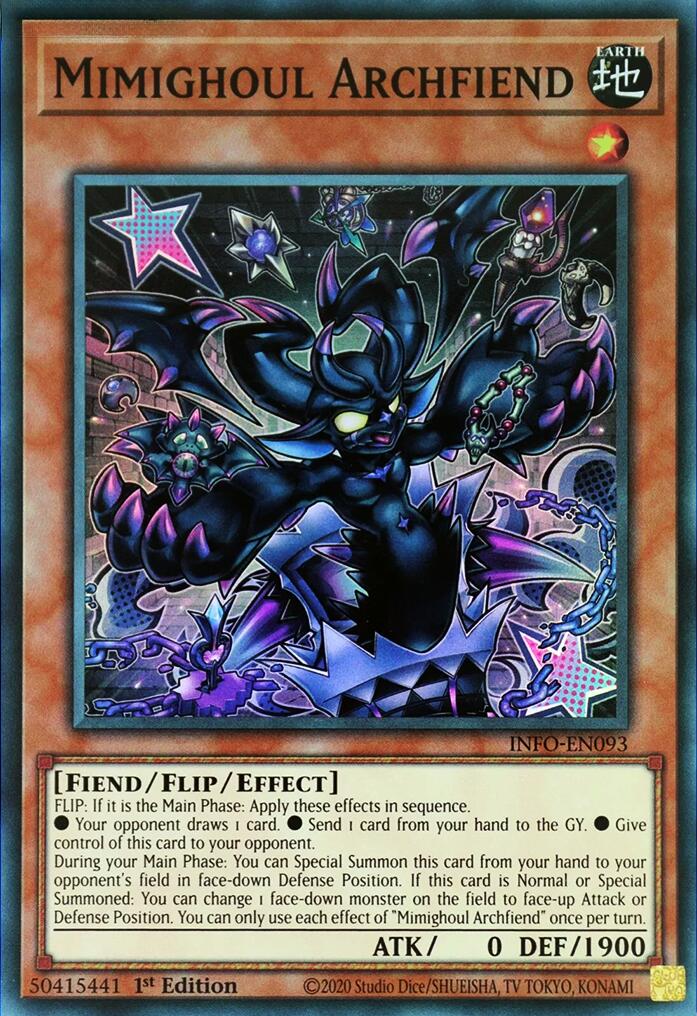 Mimighoul Archfiend [INFO-EN093] Super Rare | Enigma On Main