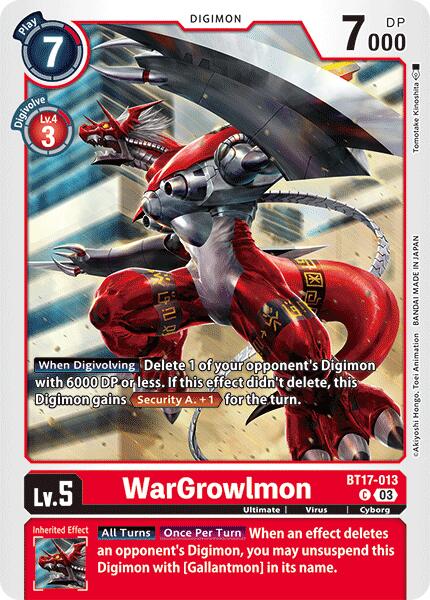 WarGrowlmon [BT17-013] [Secret Crisis] | Enigma On Main