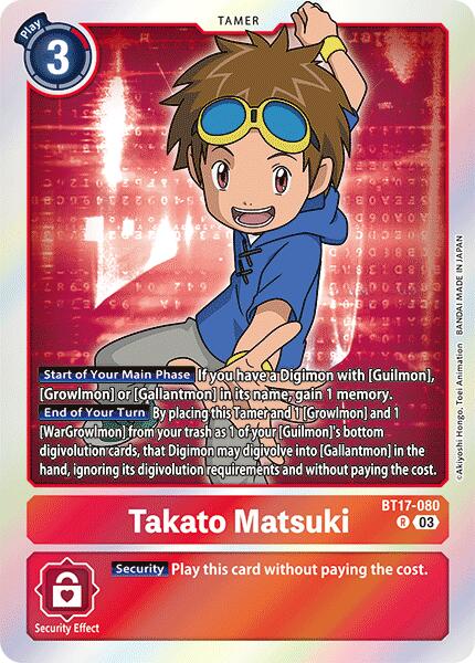 Takato Matsuki [BT17-080] [Secret Crisis] | Enigma On Main