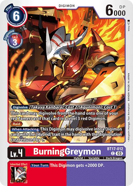 BurningGreymon [BT17-012] [Secret Crisis] | Enigma On Main