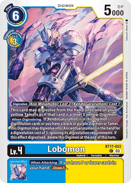 Lobomon [BT17-022] [Secret Crisis] | Enigma On Main